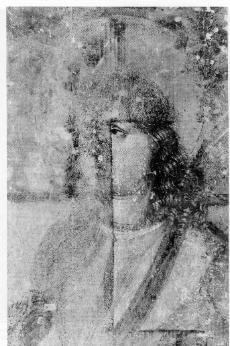 Detail der Restaurierungsarbeiten: mit einer schwachen Lösung wurden alte Farbreste entfernt (Foto: Restaurierungsatelier Eike und Karin Oellermann, Heroldsberg)