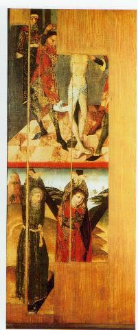 Ehemaliger Hochaltar, rechter Standflügel. Oben: Geißelung des Hl. Veit. Unten: Folterung der Hl. Veit und Modestus (Foto: Restaurierungsatelier Eike und Karin Oellermann, Heroldsberg)