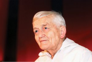 Frère Roger als 90-Jähriger im Jahr 2005