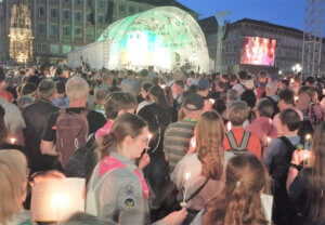 Abendgebet am Hauptmarkt